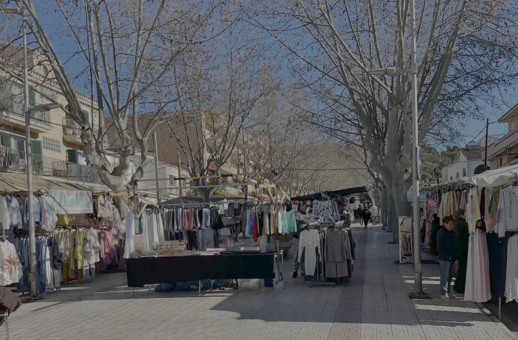 Wochenmarkt in Andratx im Südwesten Mallorcas