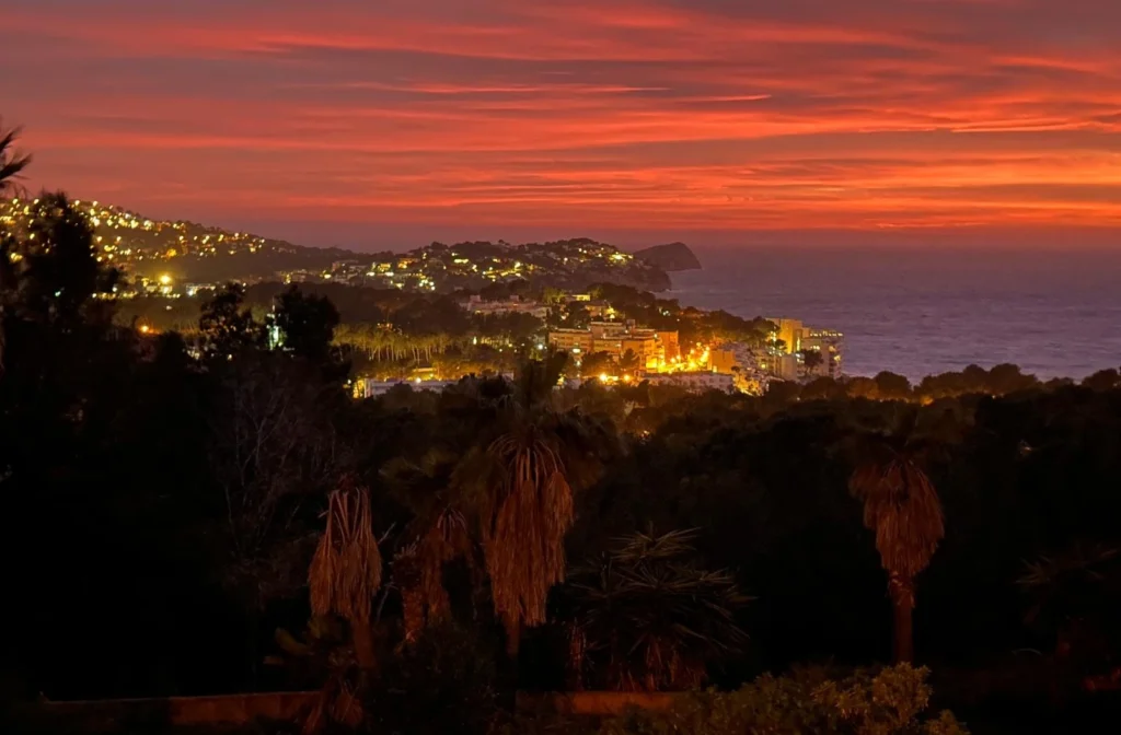 Sonnenuntergang in Costa de la Calma mit Meerblick